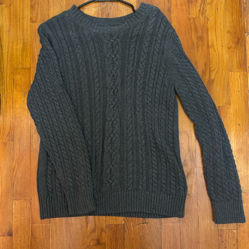 Dark gray knit sweater